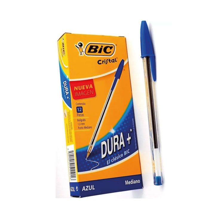 Bolígrafo BIC Cristal Azul X12und