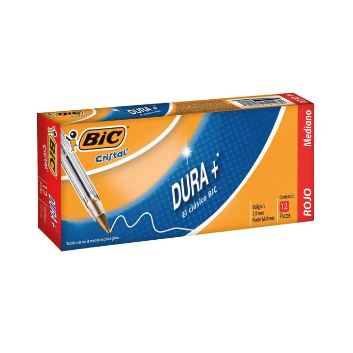 Bolígrafo BIC Cristal Rojo X12und